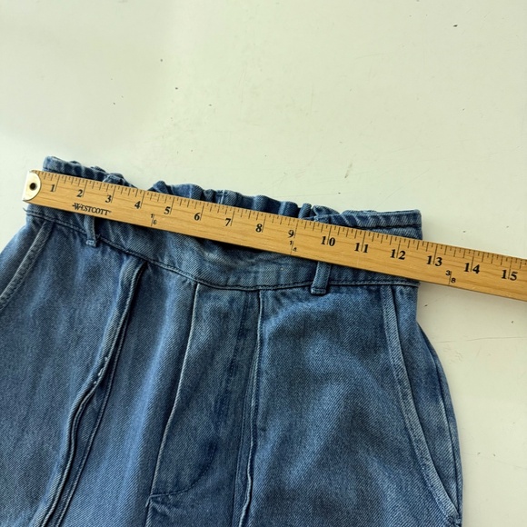 Young Fabulous & Broke Light Wash Denim Paperboy Wide Leg Jeans SMALL High Rise - Picture 7 of 10